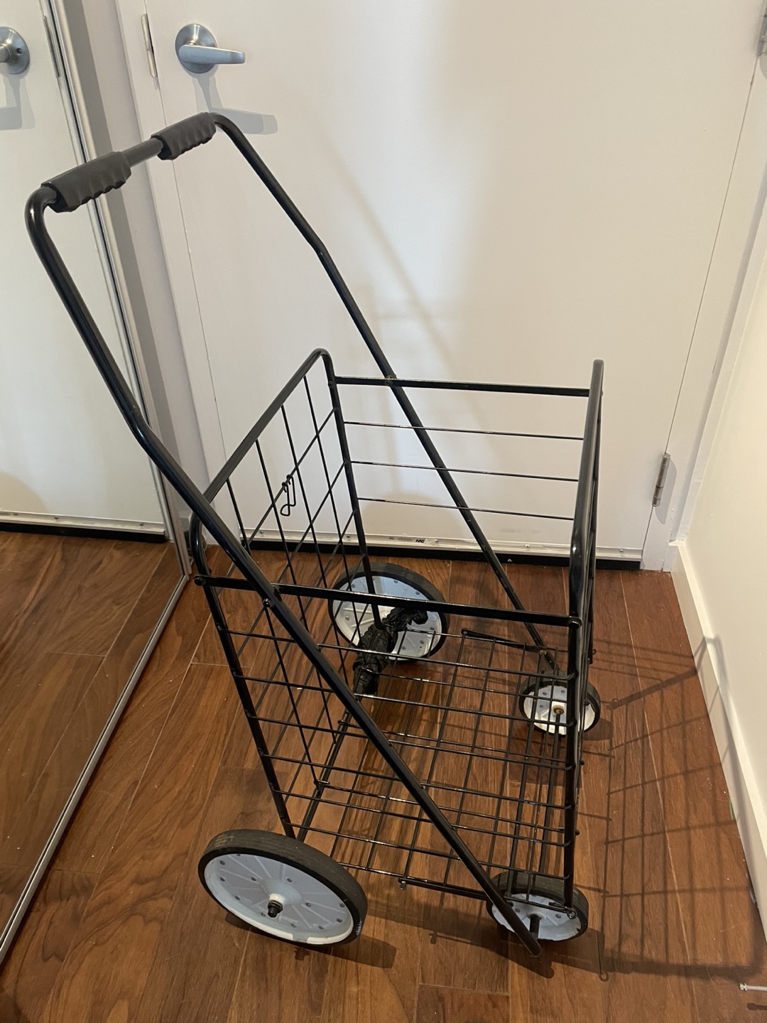 Folding Shopping Cart - Black - photo 3