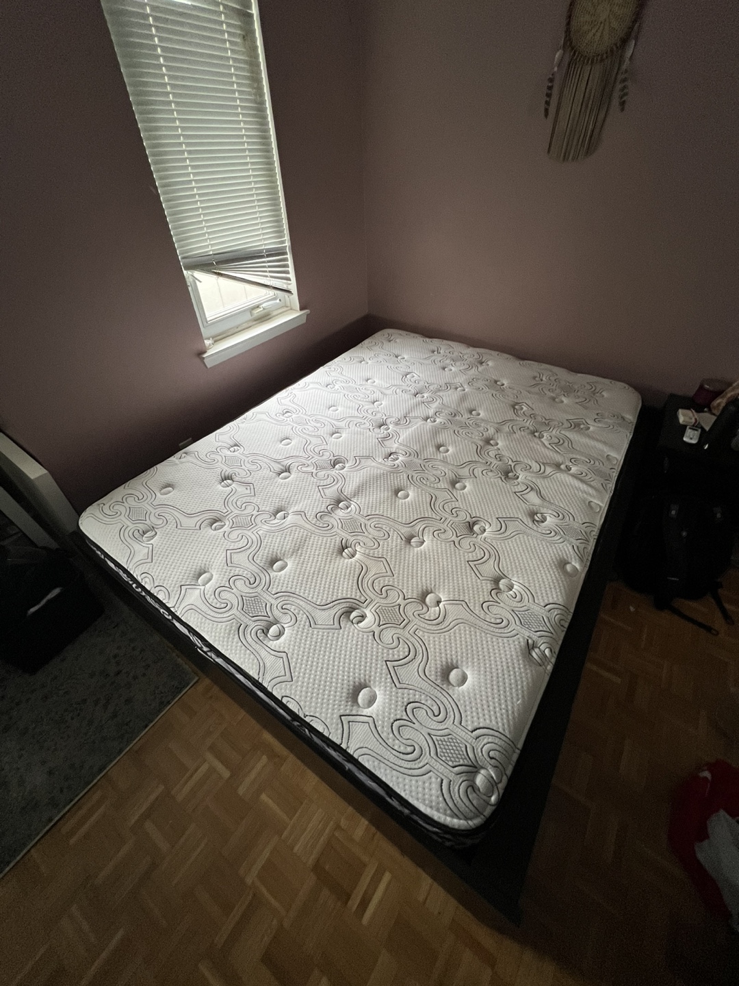 Queen Size Bed Frame with Mattress - photo 2