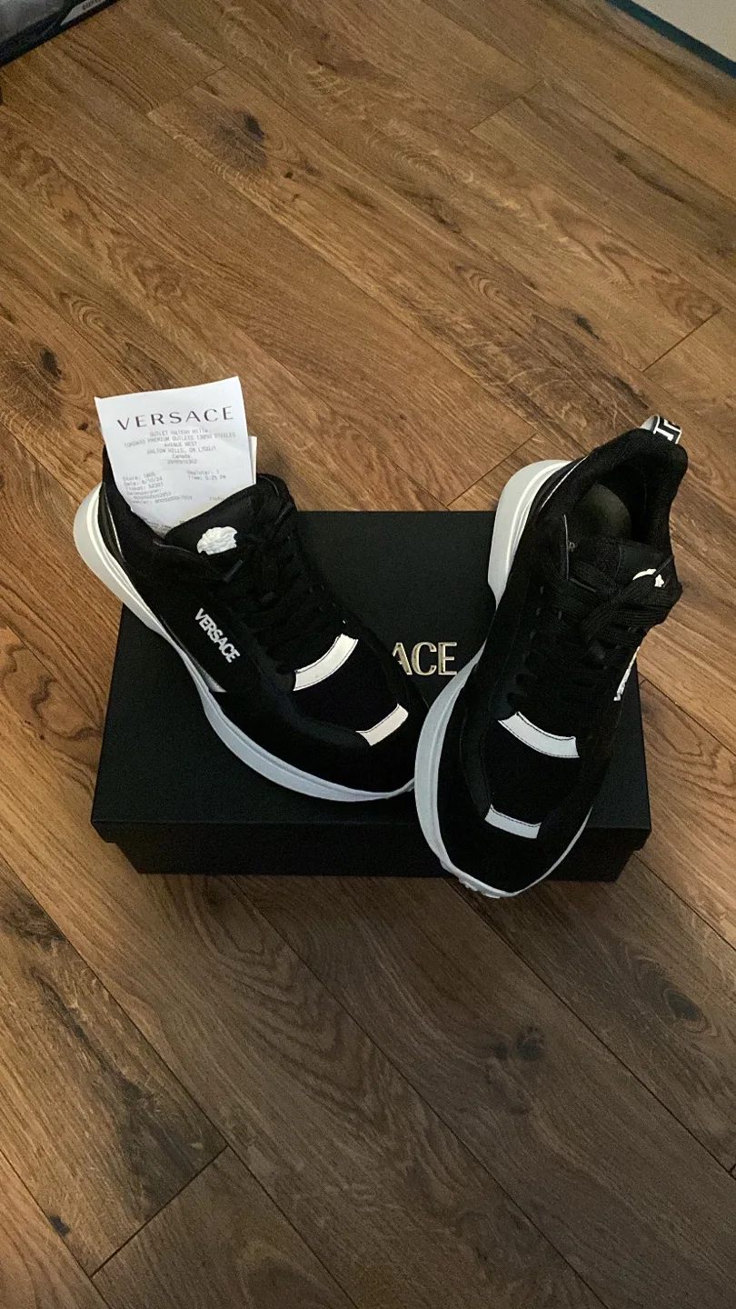 Versace “Black” Canvas Shoes thumbnail