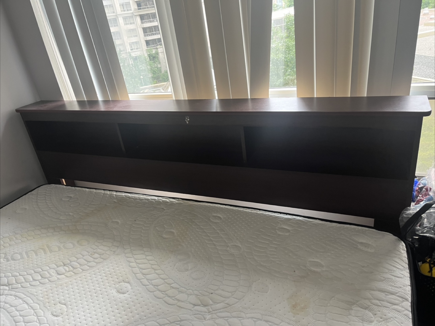California King Bed with Full Storage + SpinalCare Mattress 11”