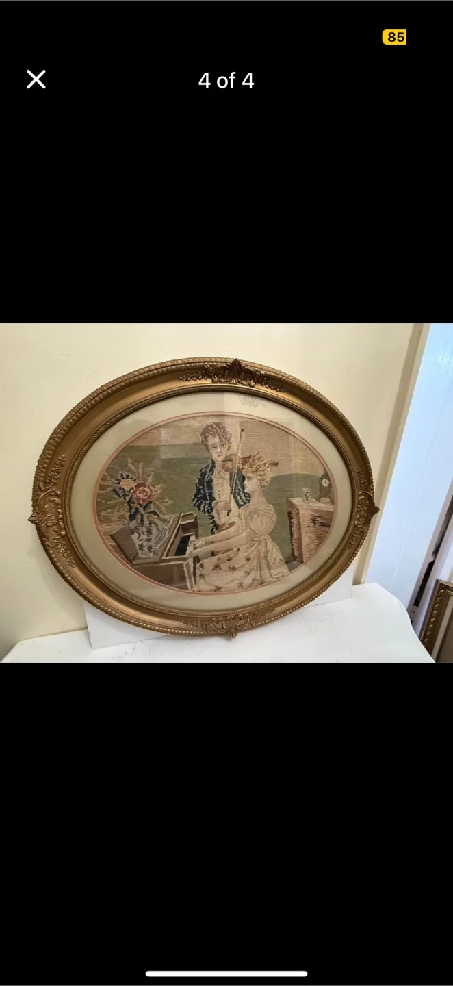 Large needlework in ornate frame image indicator(4)