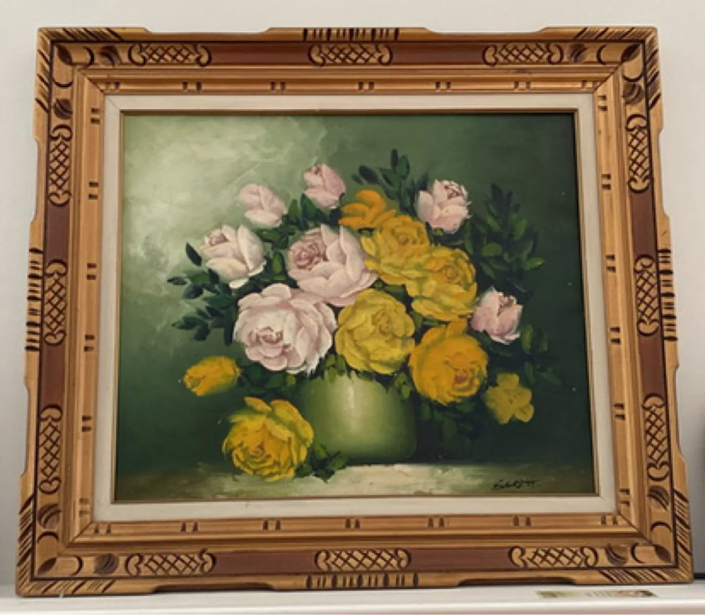 Large Oil Painting Flowers thumbnail