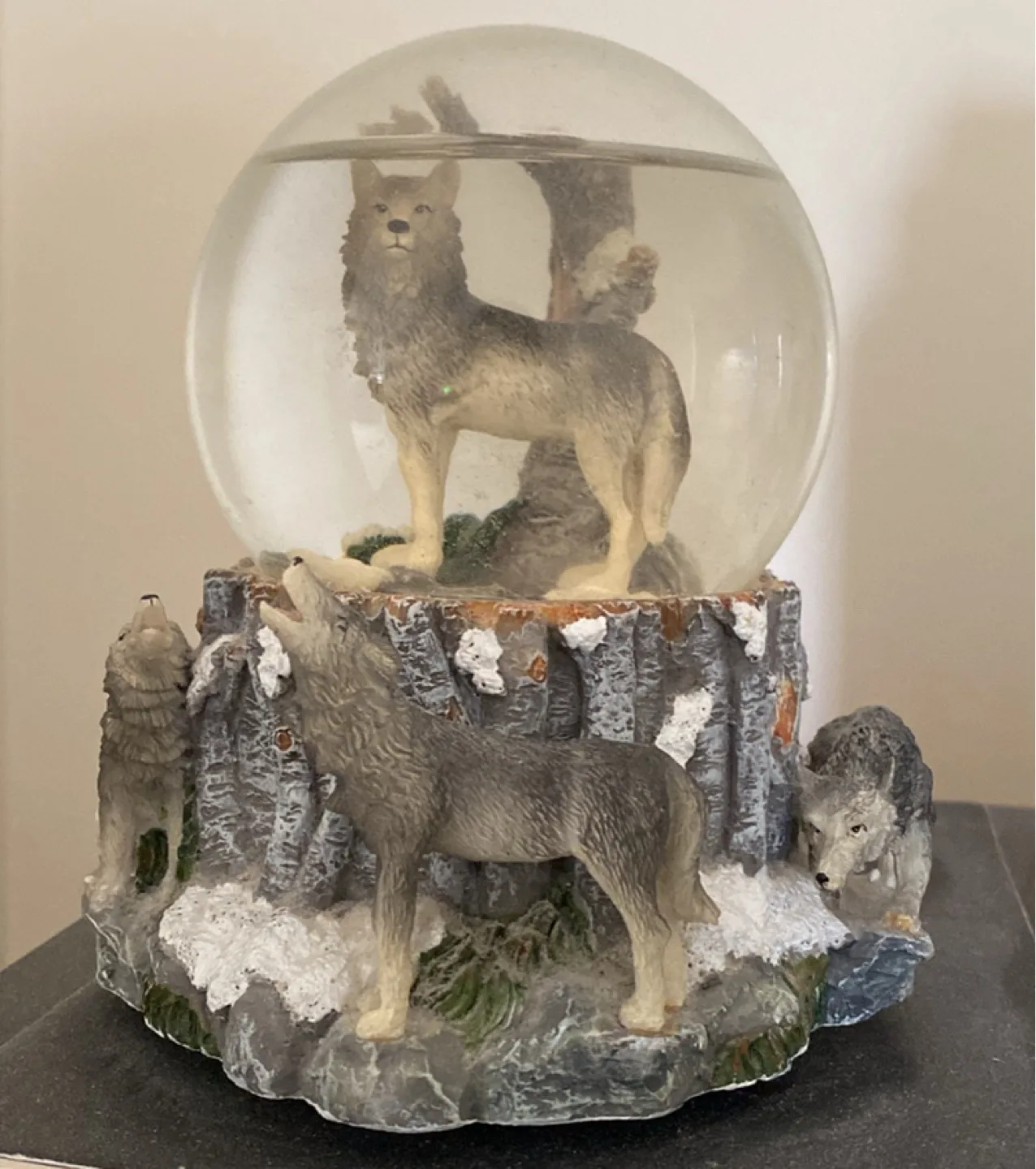 Wolf Pack Musical Snow Globe thumbnail