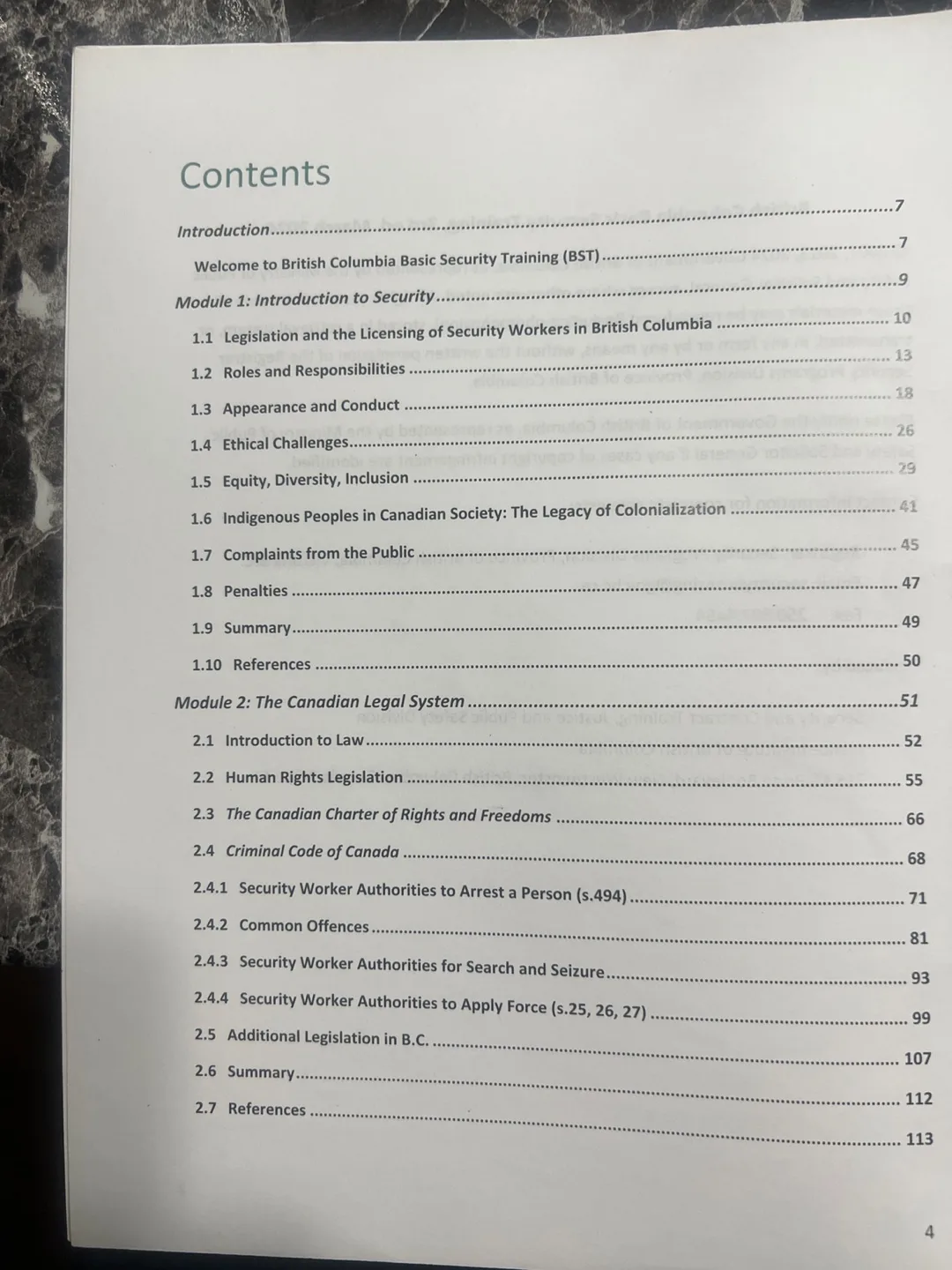 🇨🇦British Columbia Basic Security Training Manual image indicator(4)