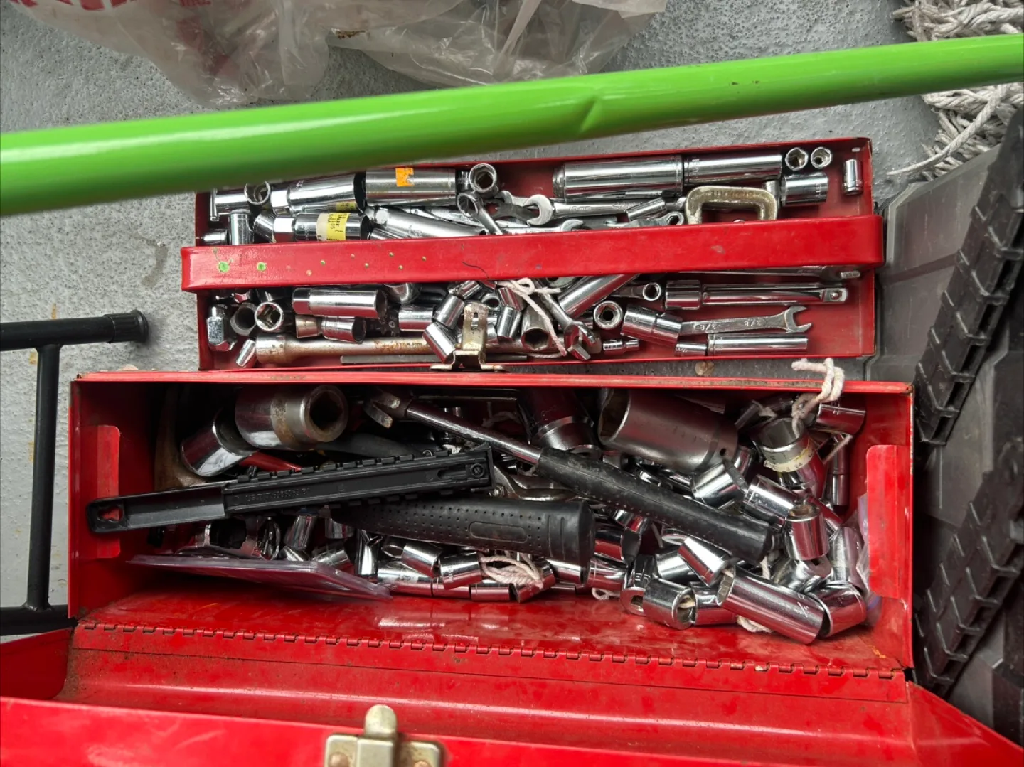 Red Toolbox with Assorted Tools thumbnail