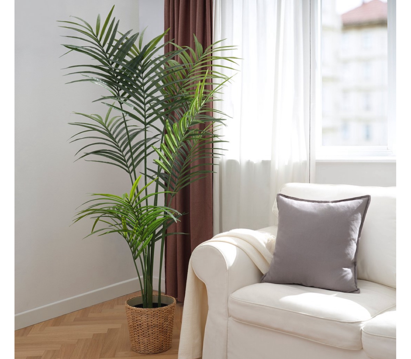 IKEA FEJKA Artificial Kentia Palm & White Base - photo 3