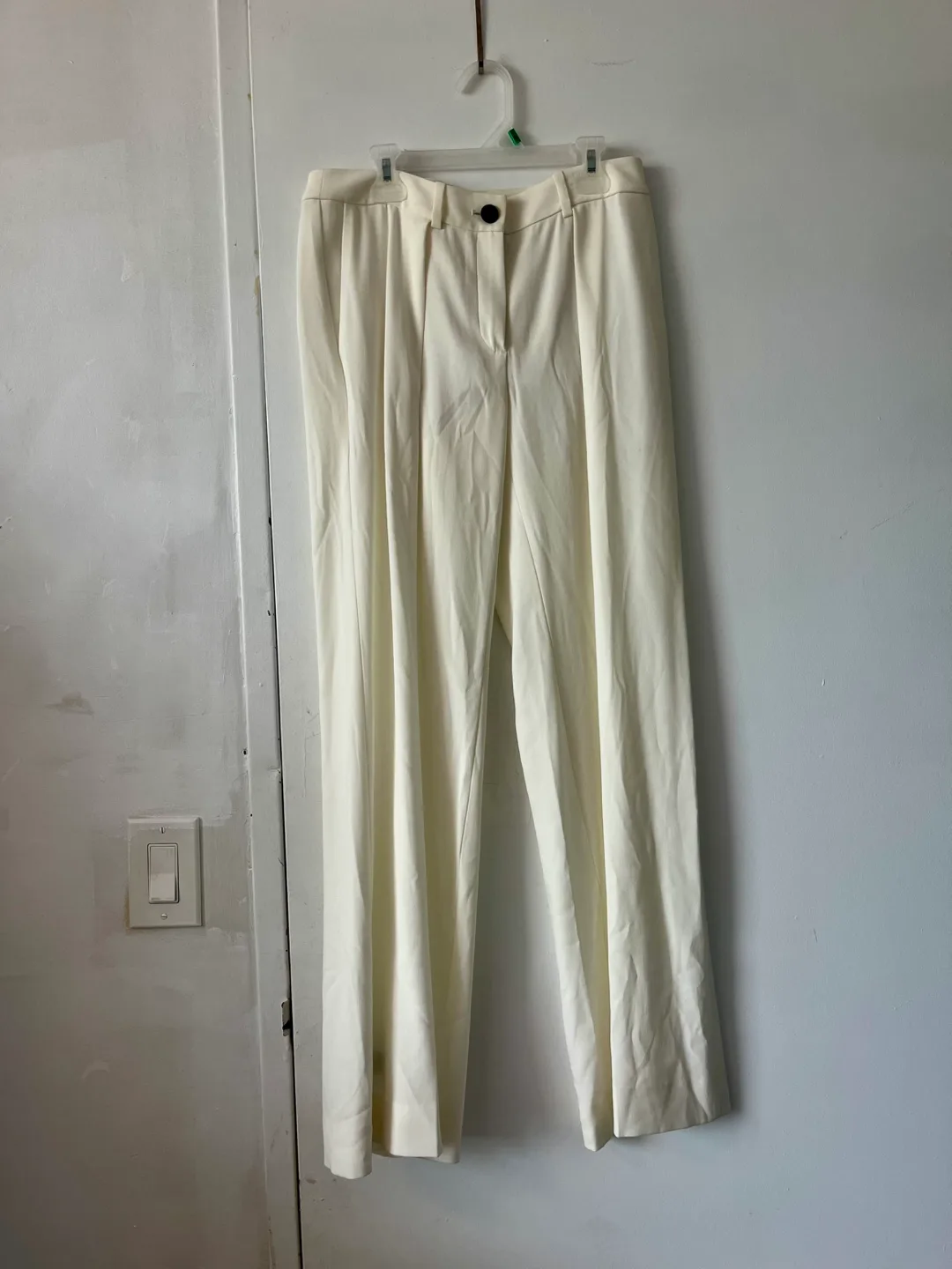Cream Flared Trousers thumbnail