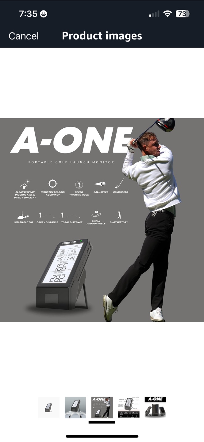 A-ONE Portable Golf Launch Monitor - photo 2