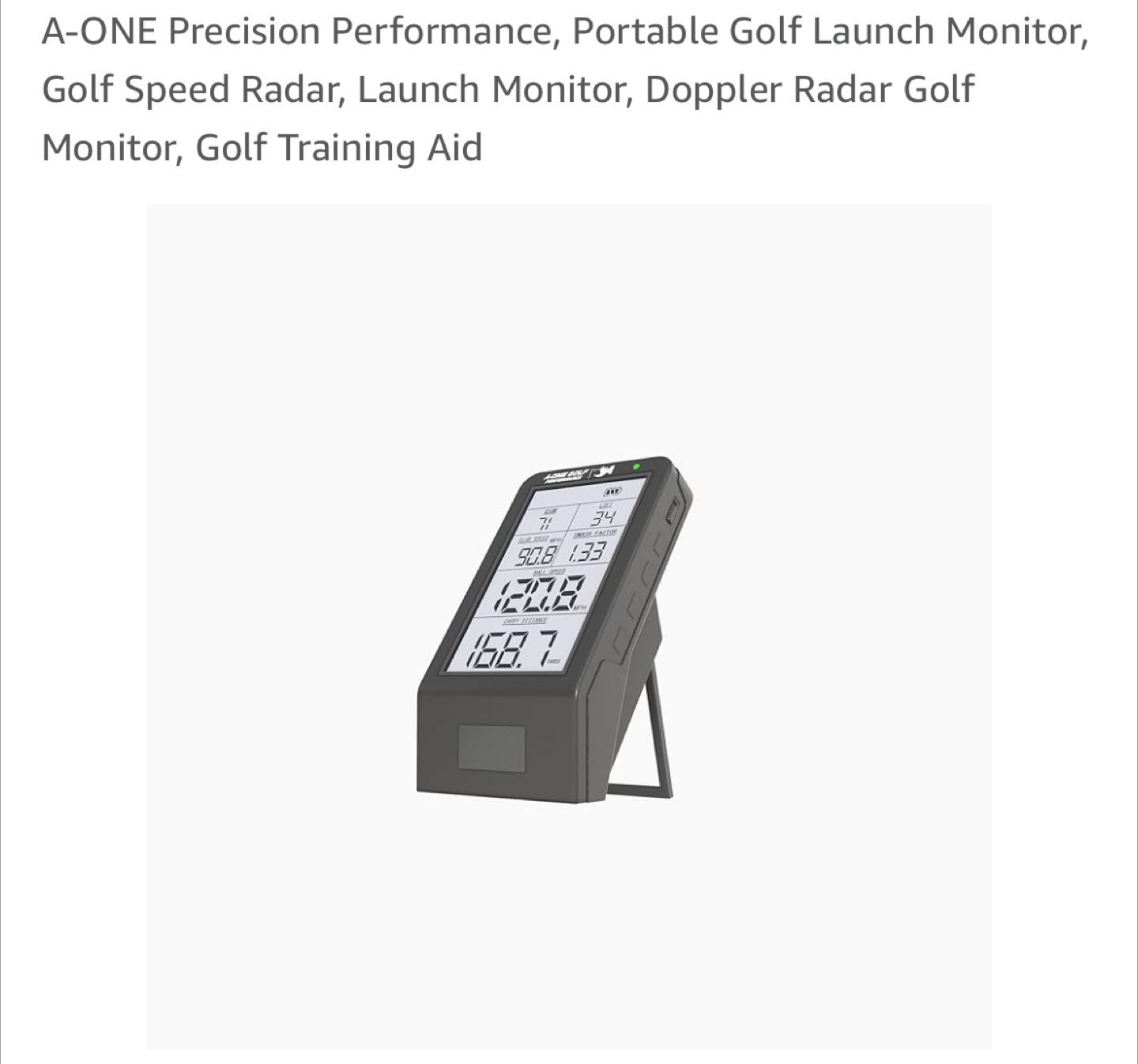 A-ONE Portable Golf Launch Monitor - photo 5