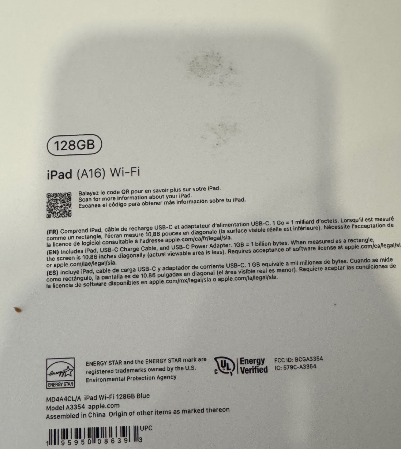 New Apple iPad 128GB Blue (10th Generation) - photo 3