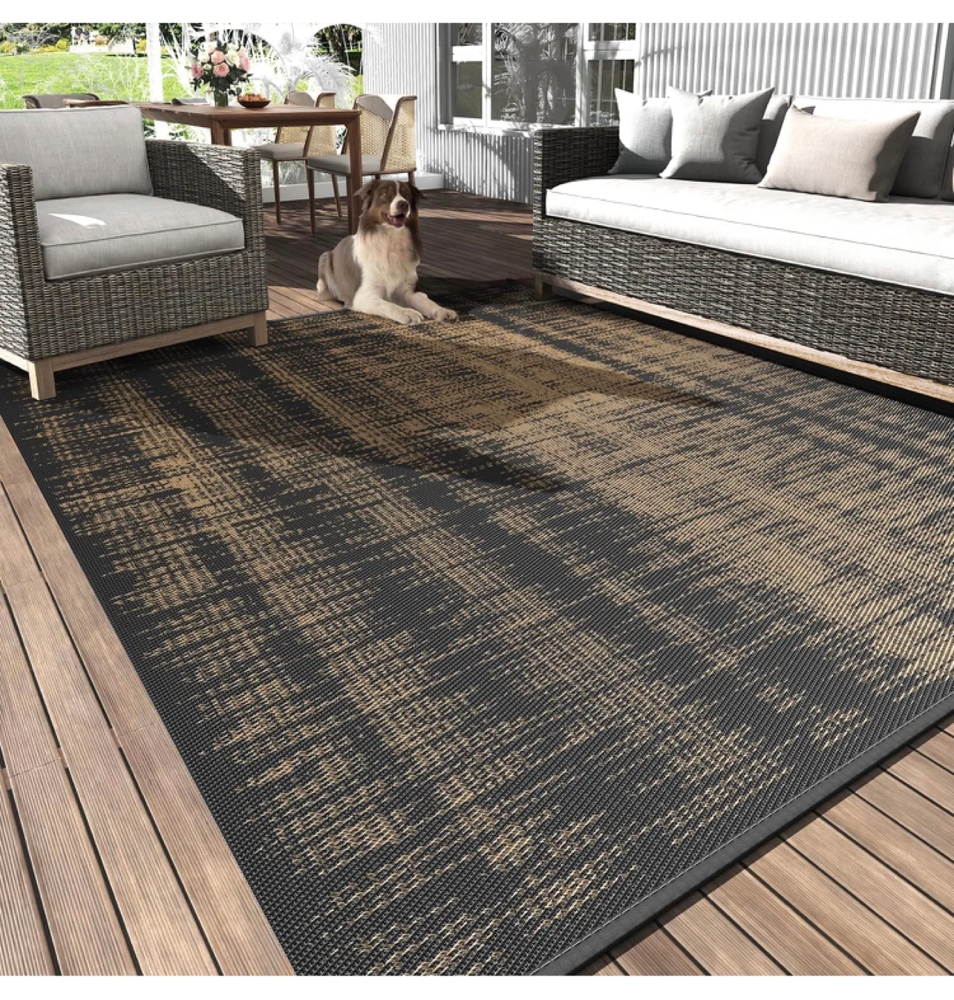 Reversible Outdoor Rug - 6ft x 9ft thumbnail
