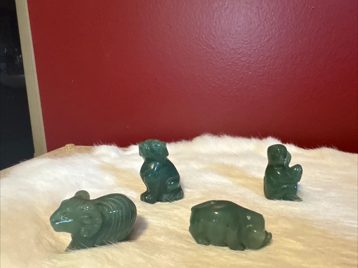 Jade Zodiac Animal Figurines - Set of 8 thumbnail