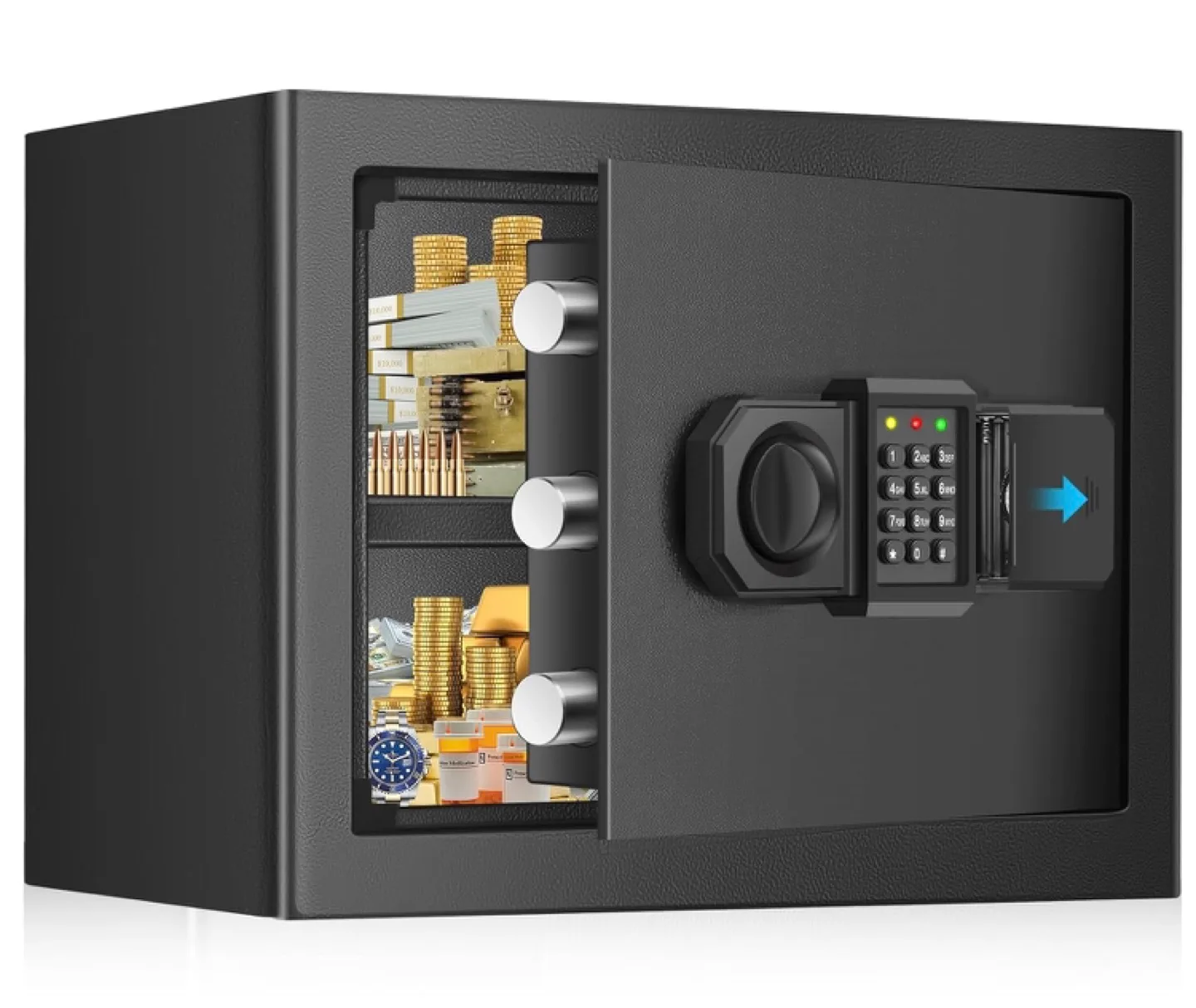 Small Home Safe for Money - Alloy Steel Safe Box thumbnail