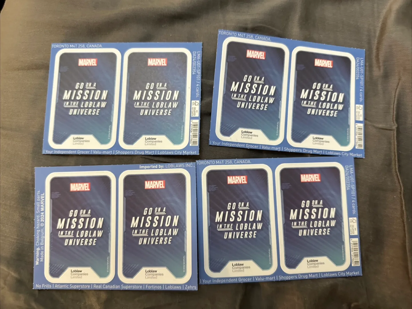 🍁 Marvel Go On A Mission In The Loblaw Universe Cards thumbnail