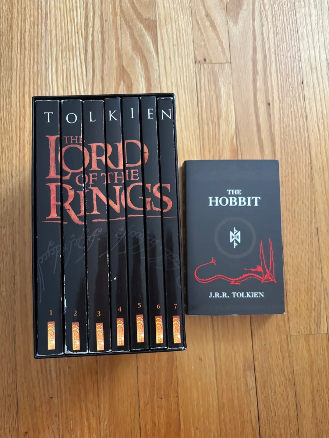Lord of the Rings & The Hobbit Book Set (Tolkien) thumbnail