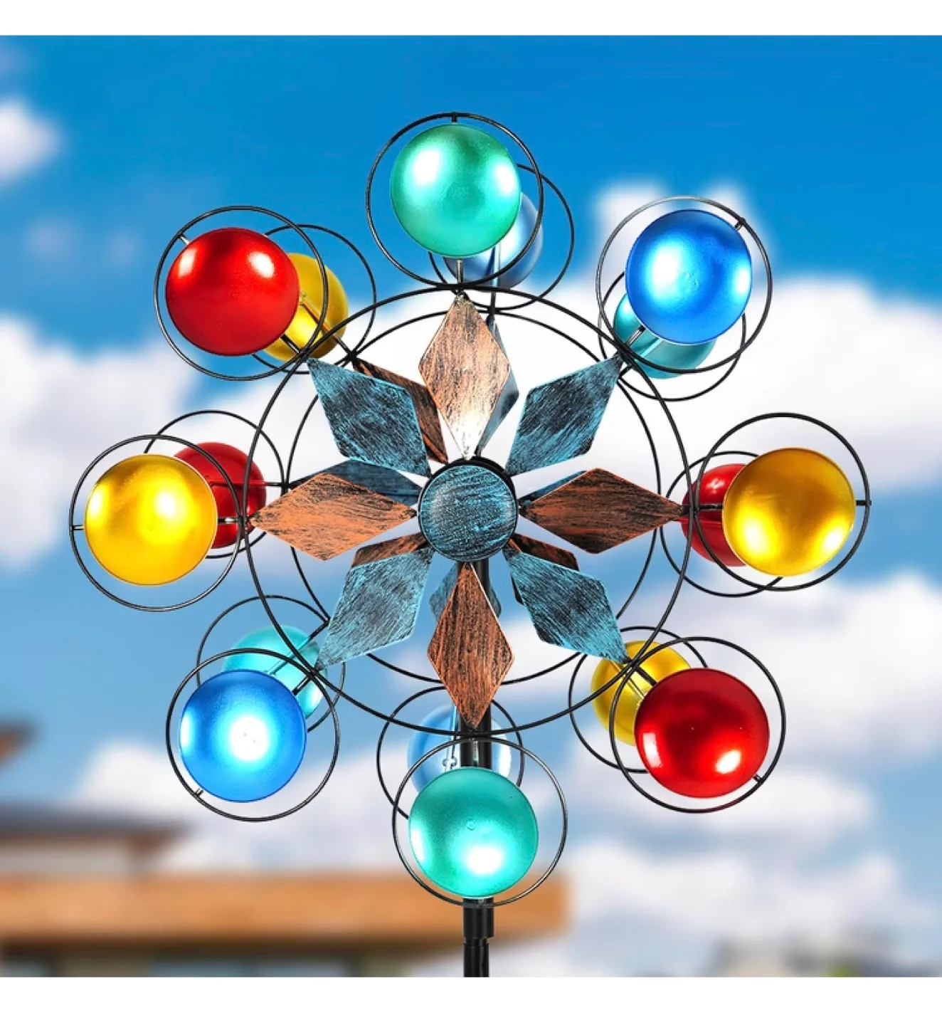 Kinetic Wind Spinner, 73 inch Multi-Color thumbnail