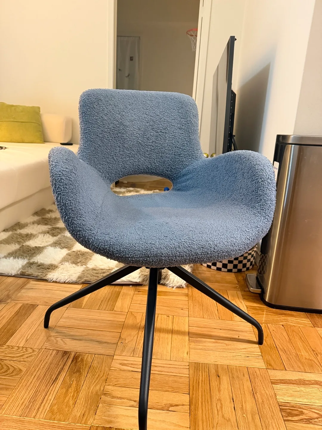Swivel Accent Chair - Blue thumbnail