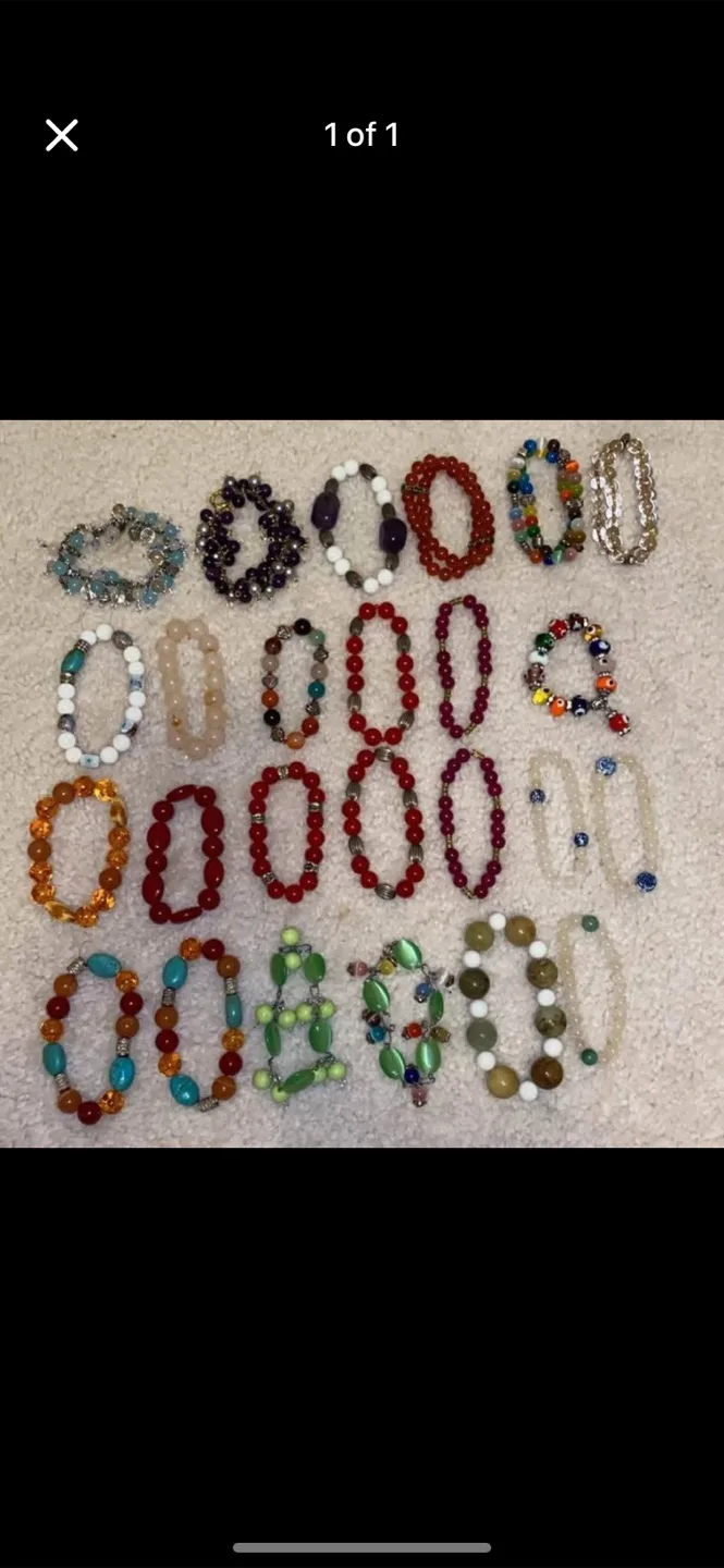 Beaded Bracelets Semi Precious Stones thumbnail