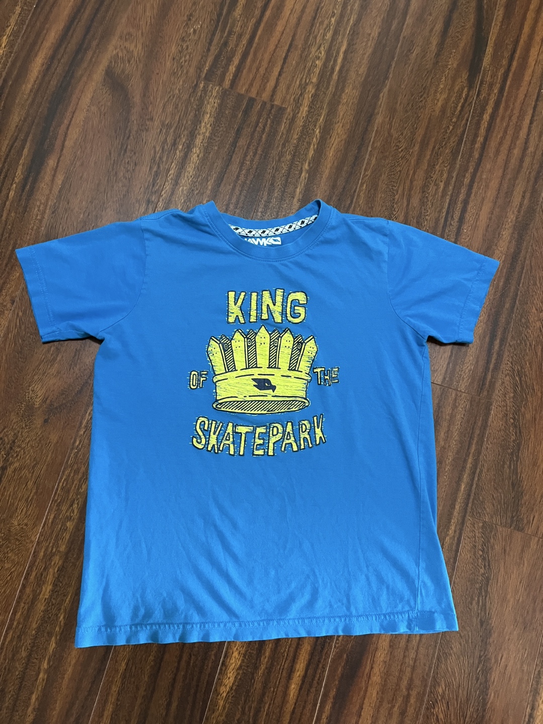 Tony Hawk boys large t-shirt – skate graphic, blue