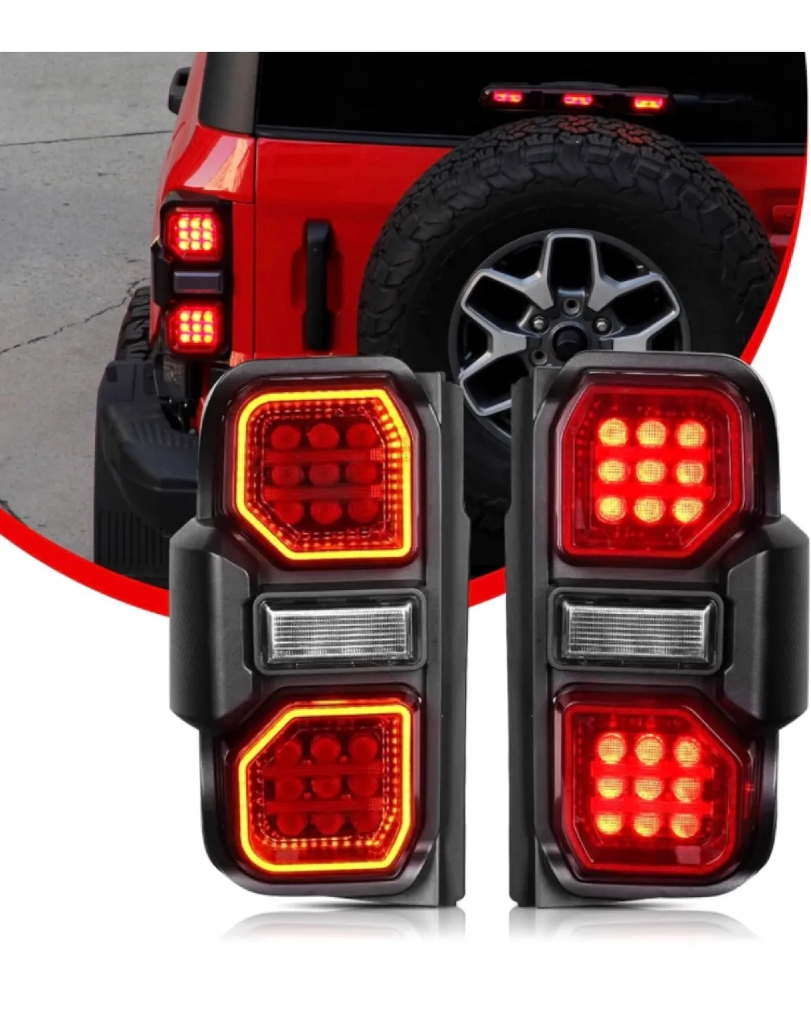 Bronco 2-Door/4-Door High Model LED Tail Lights 2021-2023 thumbnail