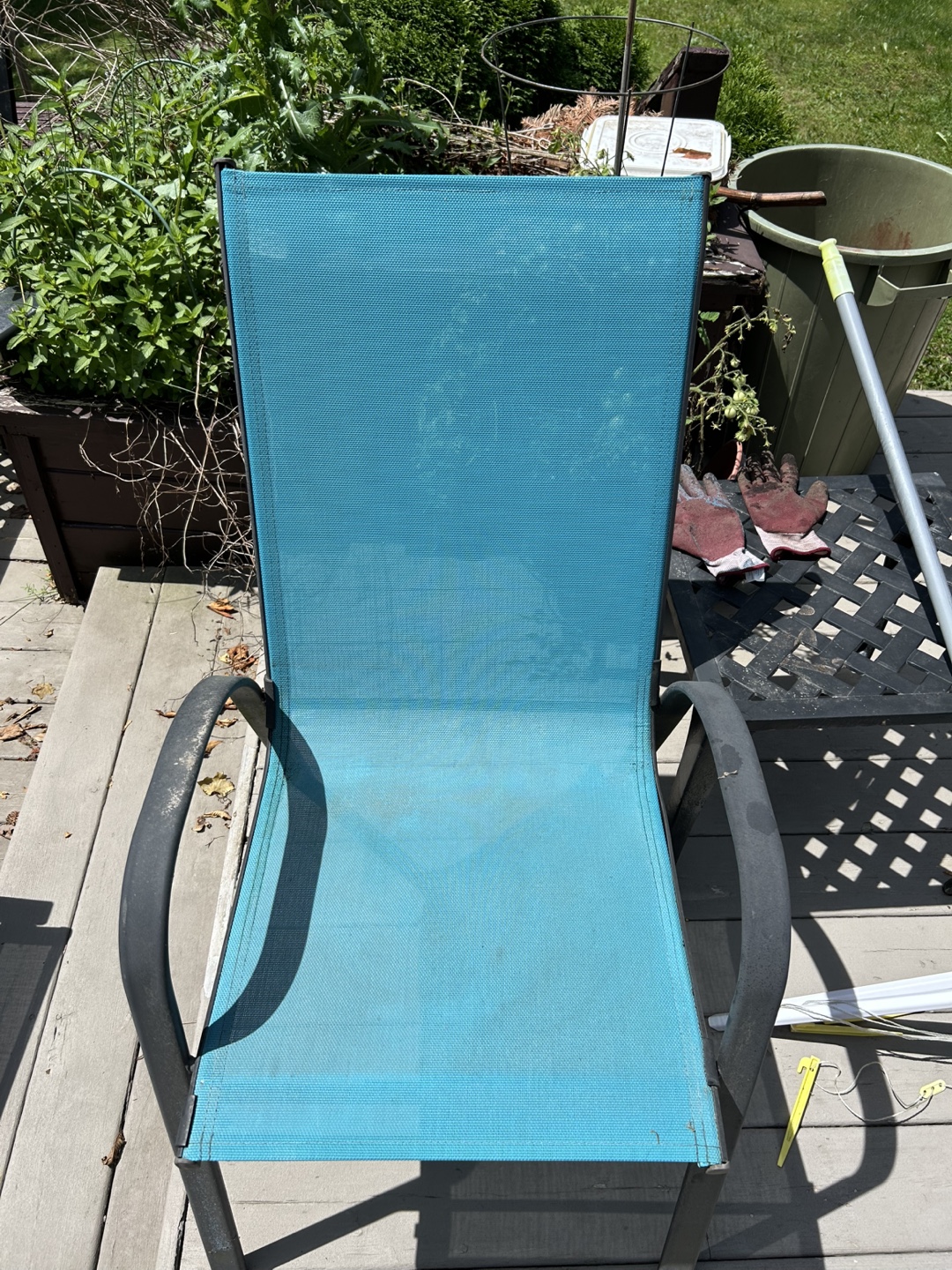 5 Outdoor Patio Chair - Blue - photo 2