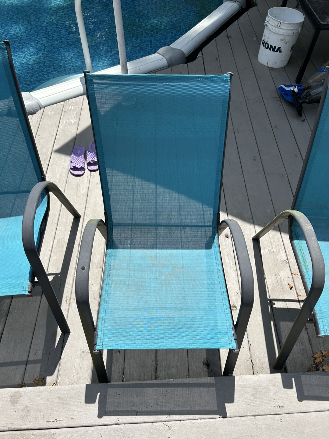 5 Outdoor Patio Chair - Blue - photo 4
