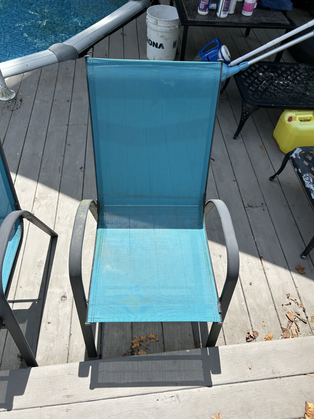 5 Outdoor Patio Chair - Blue - photo 3