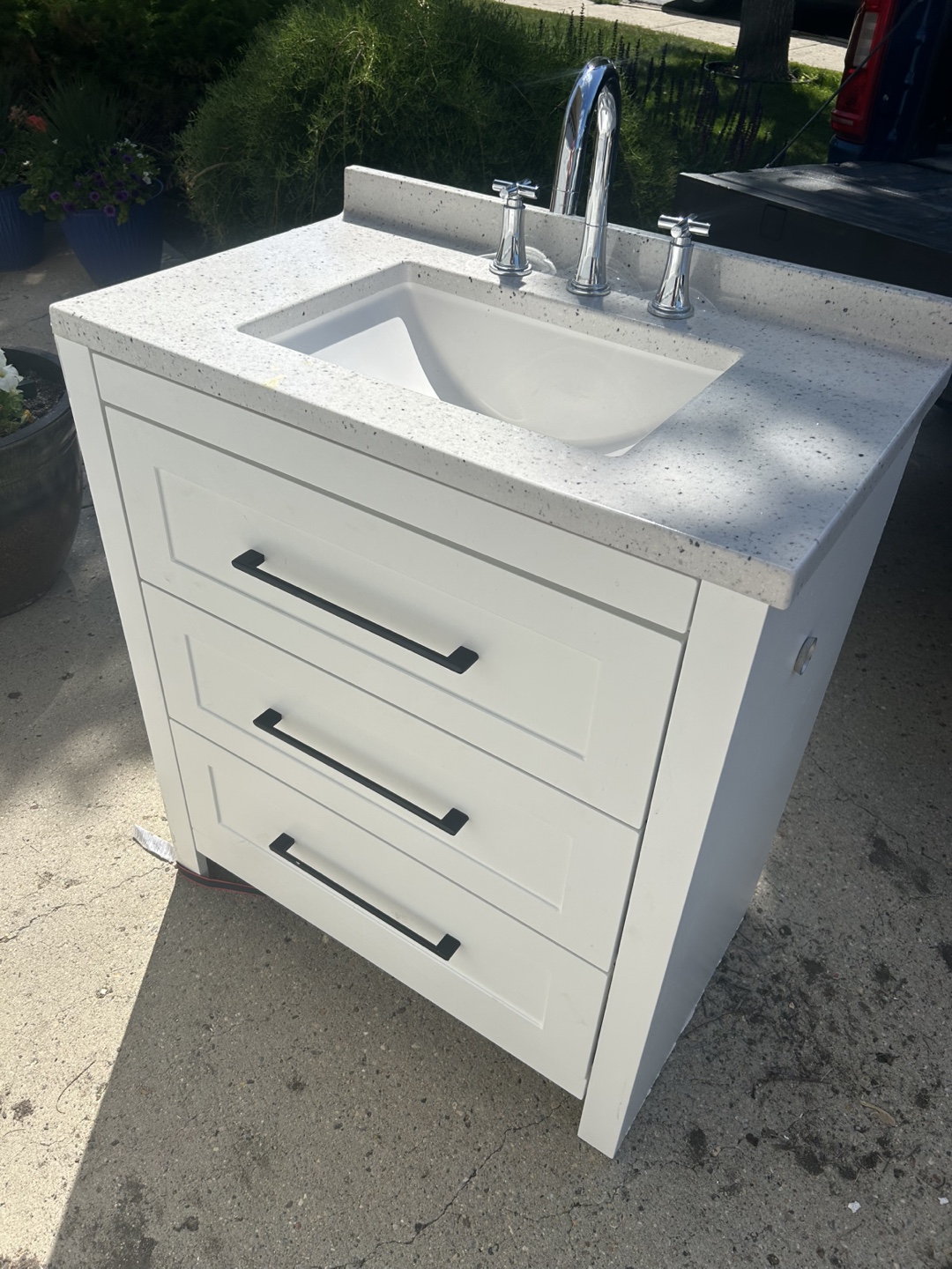 Bathroom Vanity with Sink and Faucet