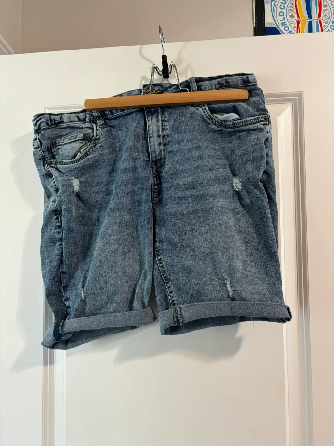 Light Blue Jean Shorts thumbnail