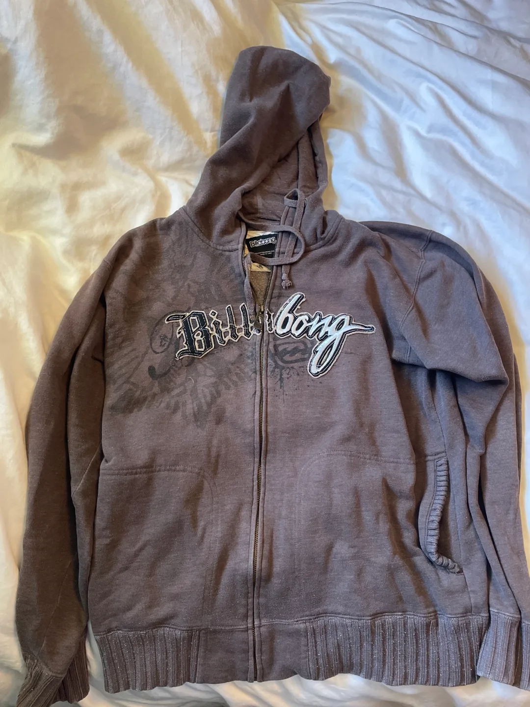 Billabong Zip-Up Hoodie - Size Large thumbnail