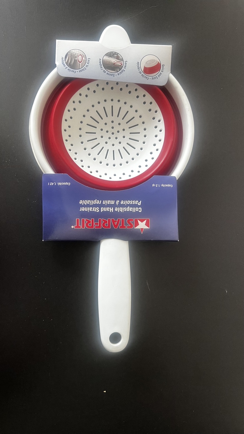 New Starfrit Collapsible Hand Strainer