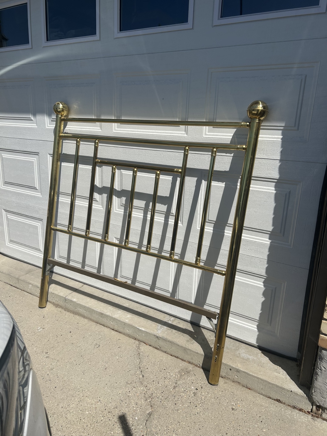 Brass Metal Headboard (double bed) - photo 2