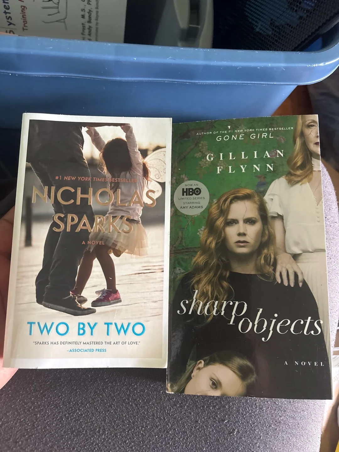 Two by Two by Nicholas Sparks & Sharp Objects by Gillian Flynn thumbnail