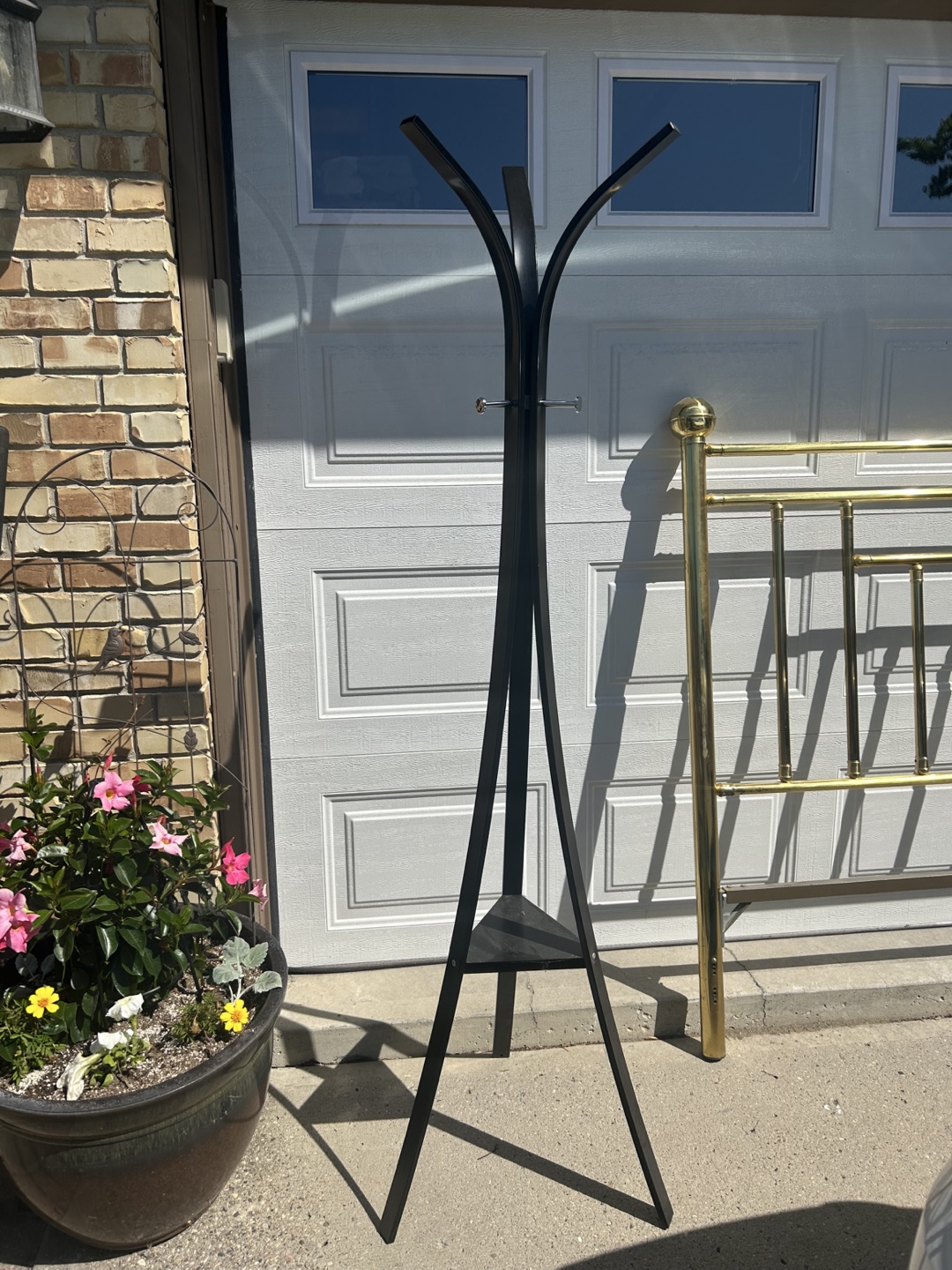 Black Metal Coat Rack