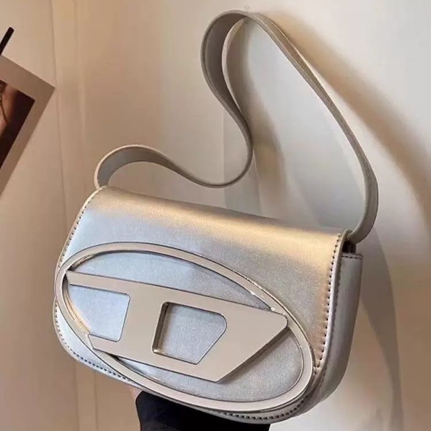 Diesel 1DR Shoulder Bag - Silver - photo 2