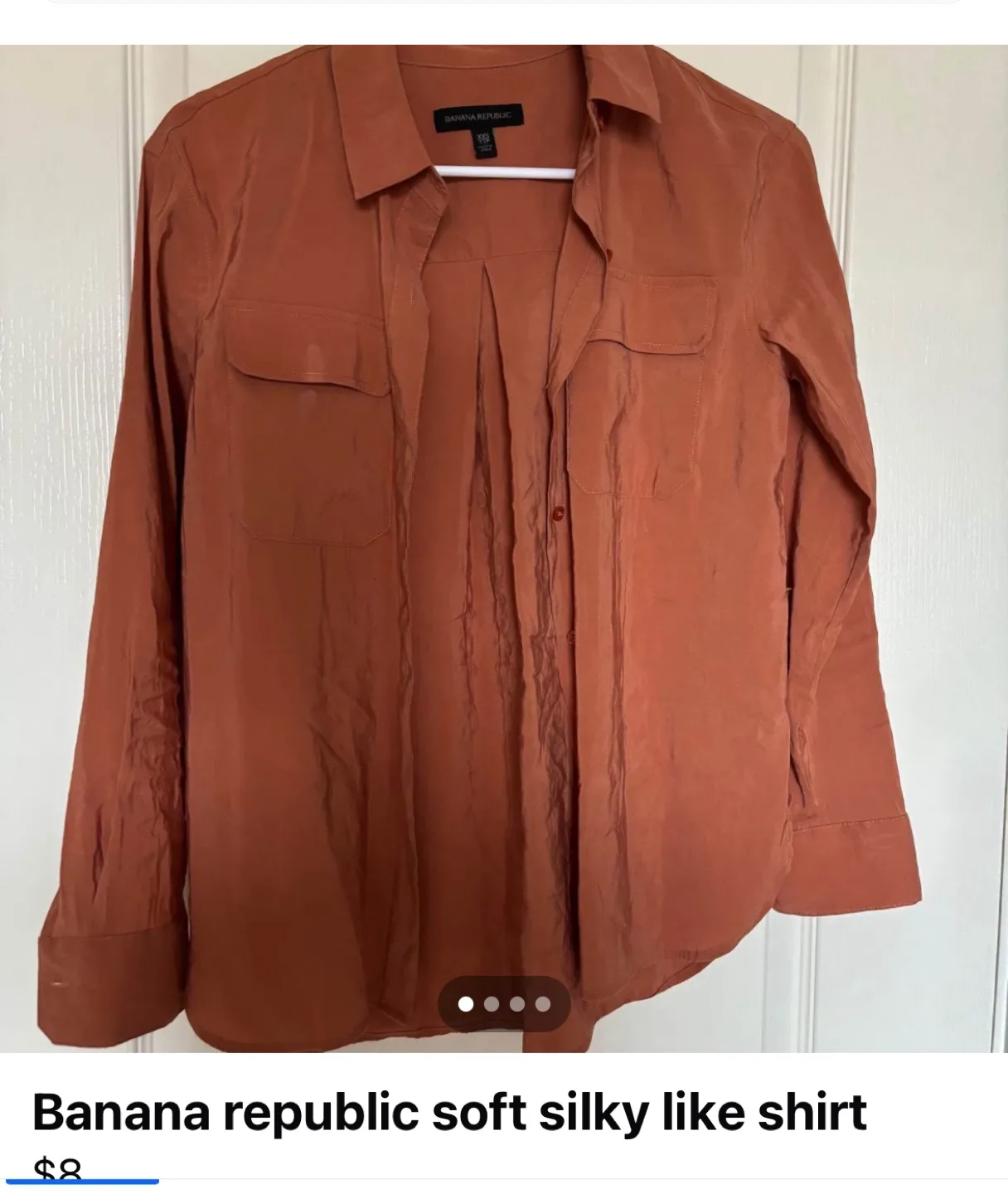 Banana Republic Silky Shirt - suitable for XS - S thumbnail