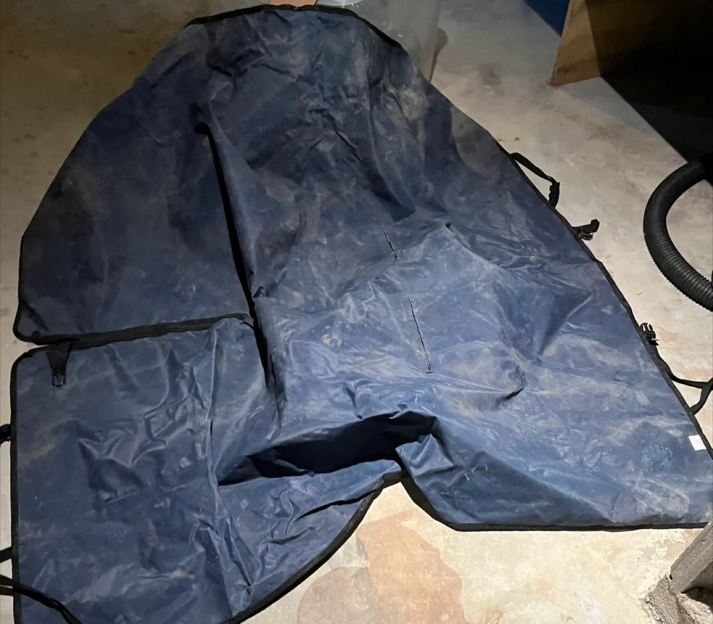 Dog car seat cover- Blue thumbnail