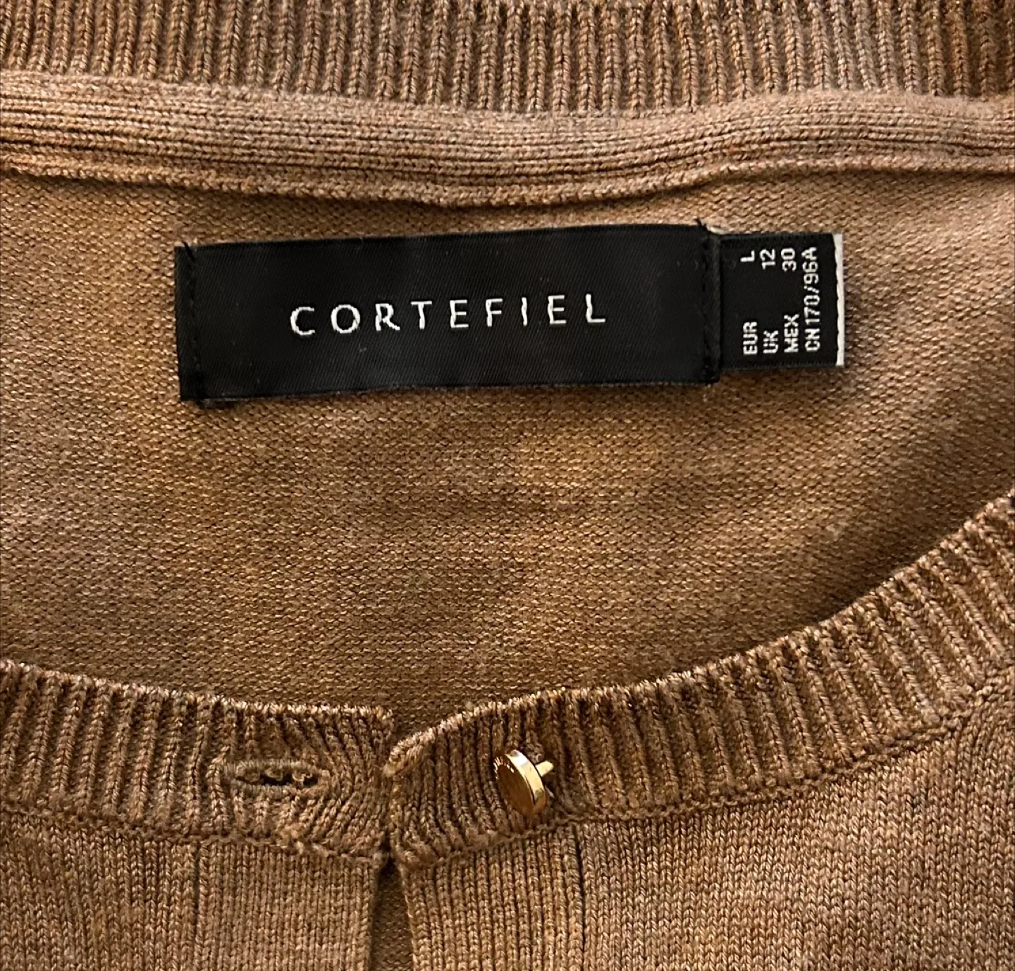 Camel Cardigan from European Brand CORTEFIEL image indicator(4)
