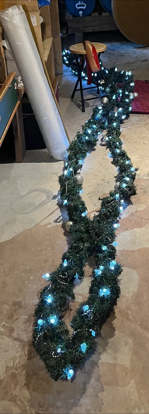 Christmas Garland with Lights and Ornaments image indicator(5)