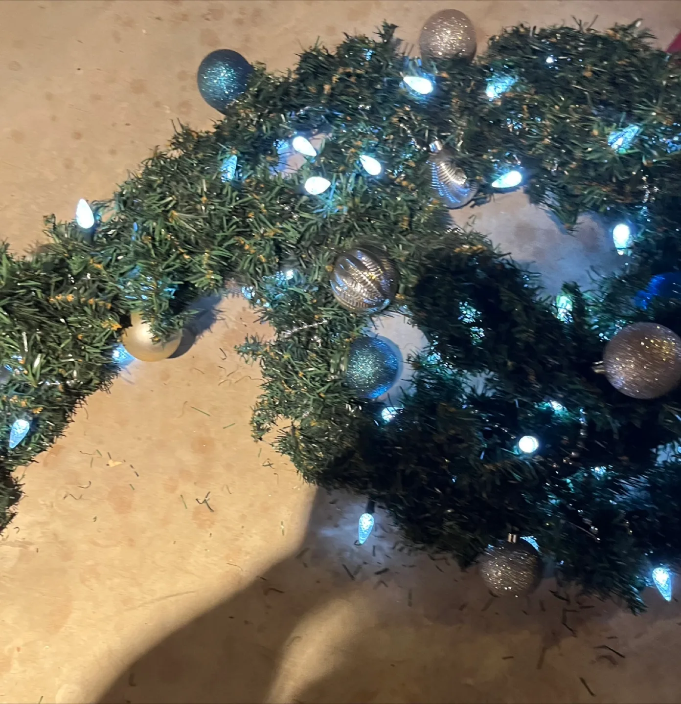 Christmas Garland with Lights and Ornaments image indicator(4)