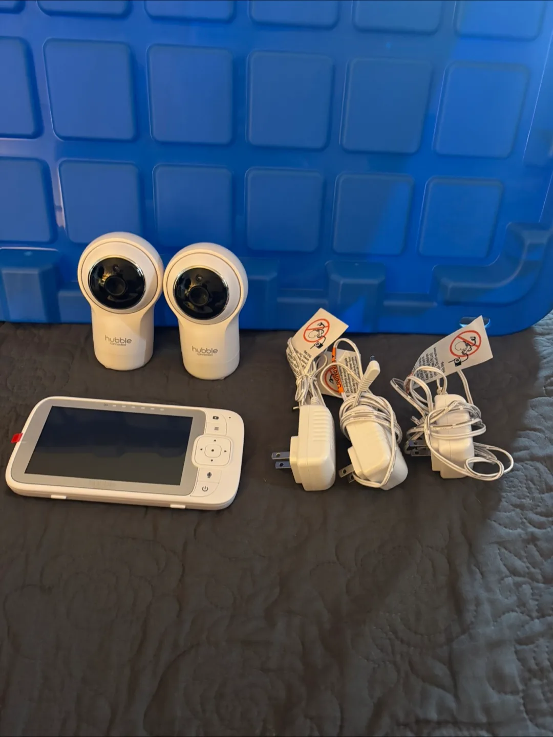 Hubble Nursery View Pro Twin Baby Monitor - Like New! image indicator(4)