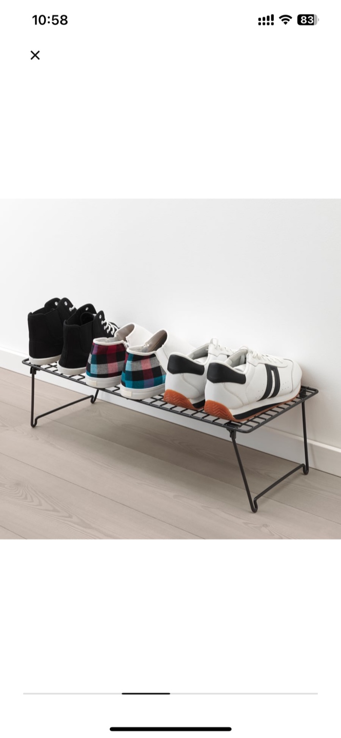 IKEA  Shoe Shelf+ shoes tray(gray) - photo 2