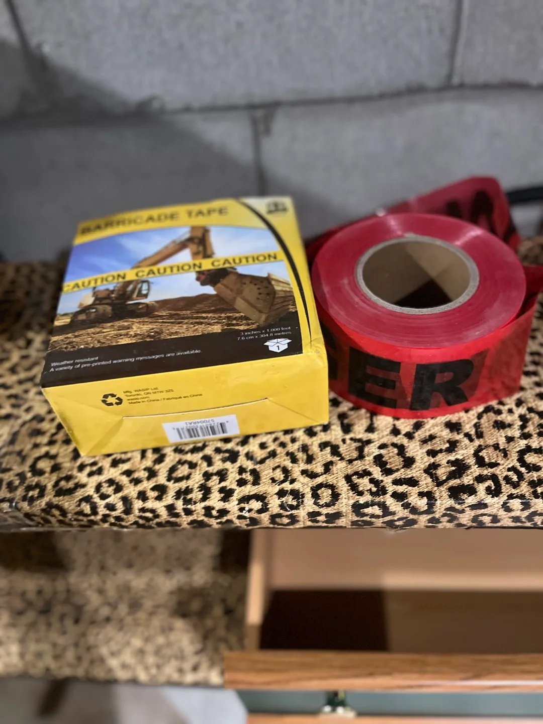 Danger/ Caution Barricade Tape - 3 inches x 1000 feet thumbnail