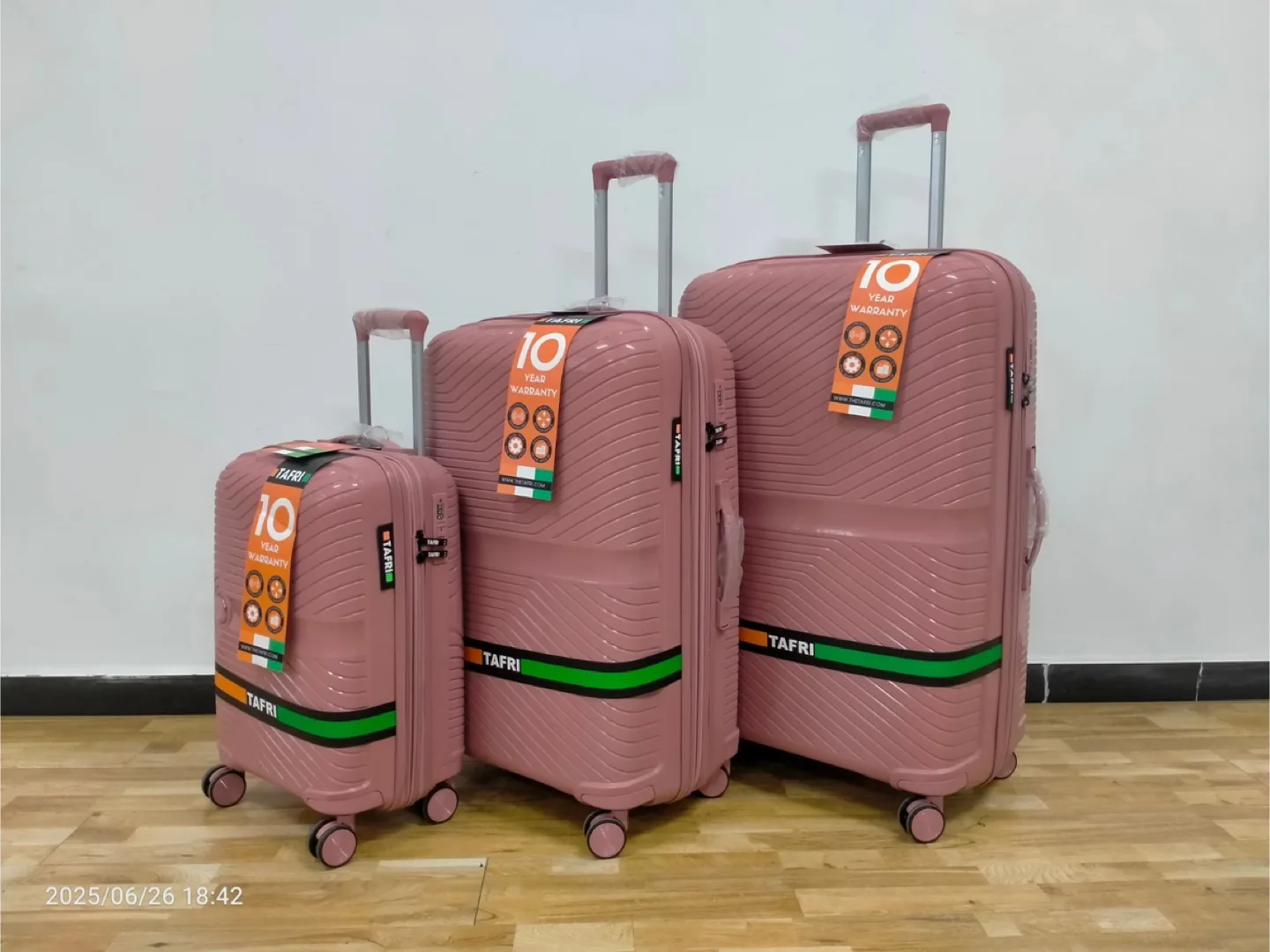 TAFRI Luggage Set - 3 Piece - Teal thumbnail