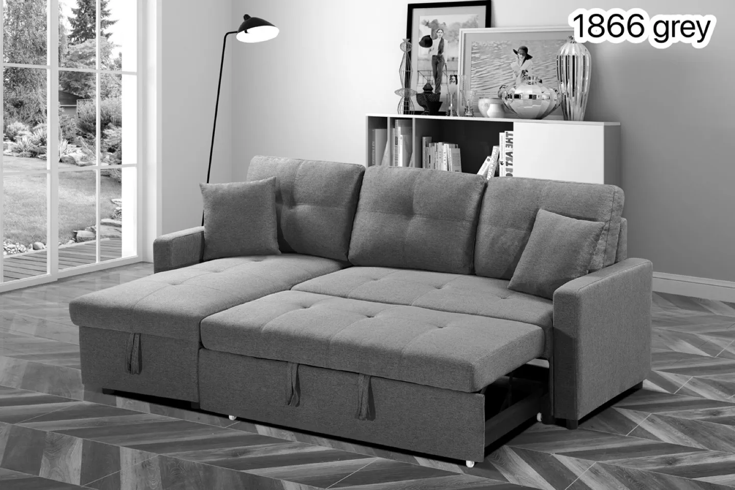 Pull Out Sofa Bed - Black thumbnail
