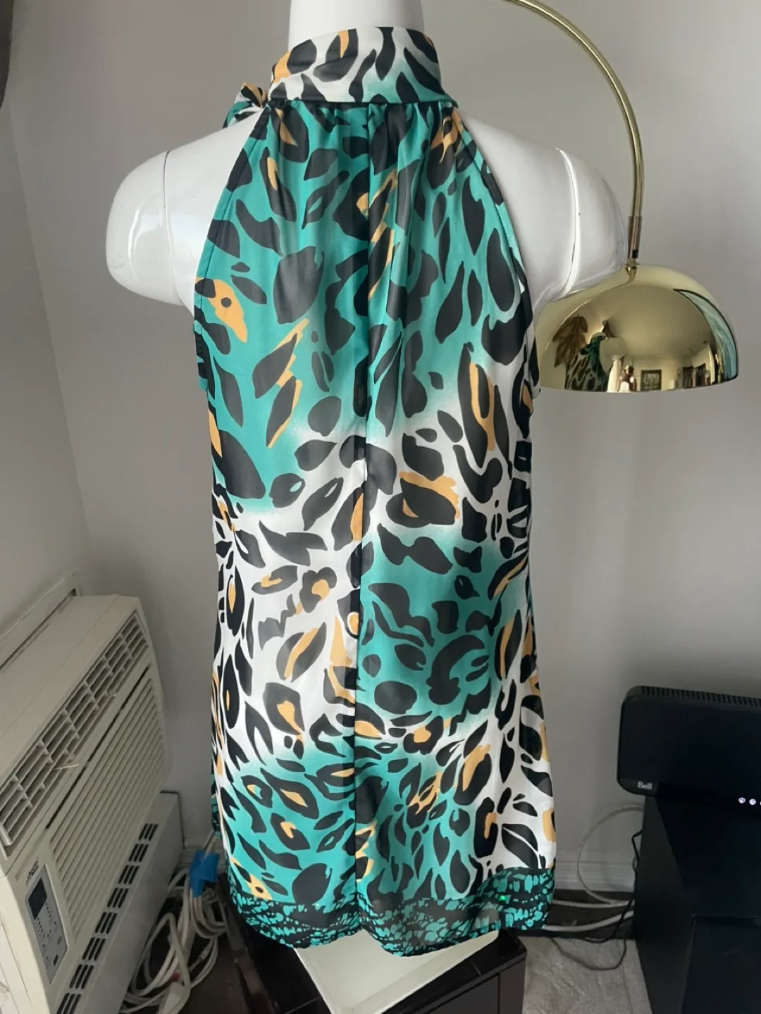 Leopard Print Halter Dress thumbnail
