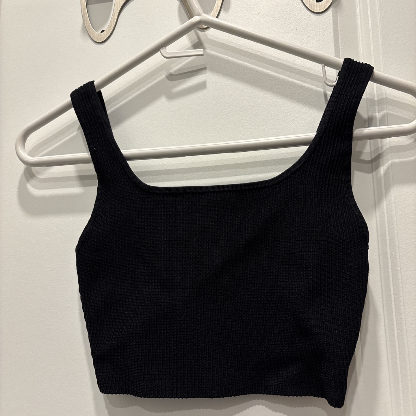Babaton Black Knit Tank Top - Size S - photo 2