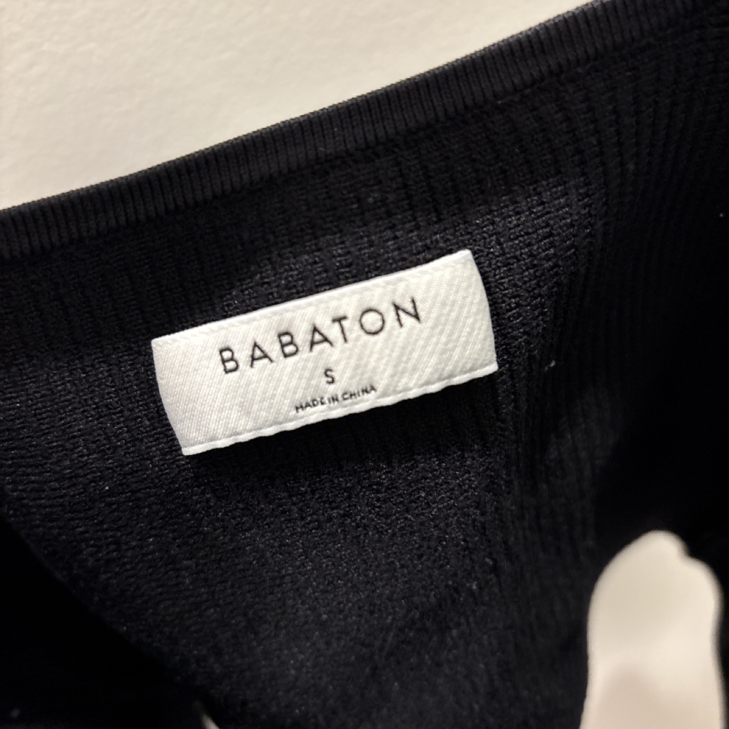 Babaton Black Knit Tank Top - Size S - photo 3