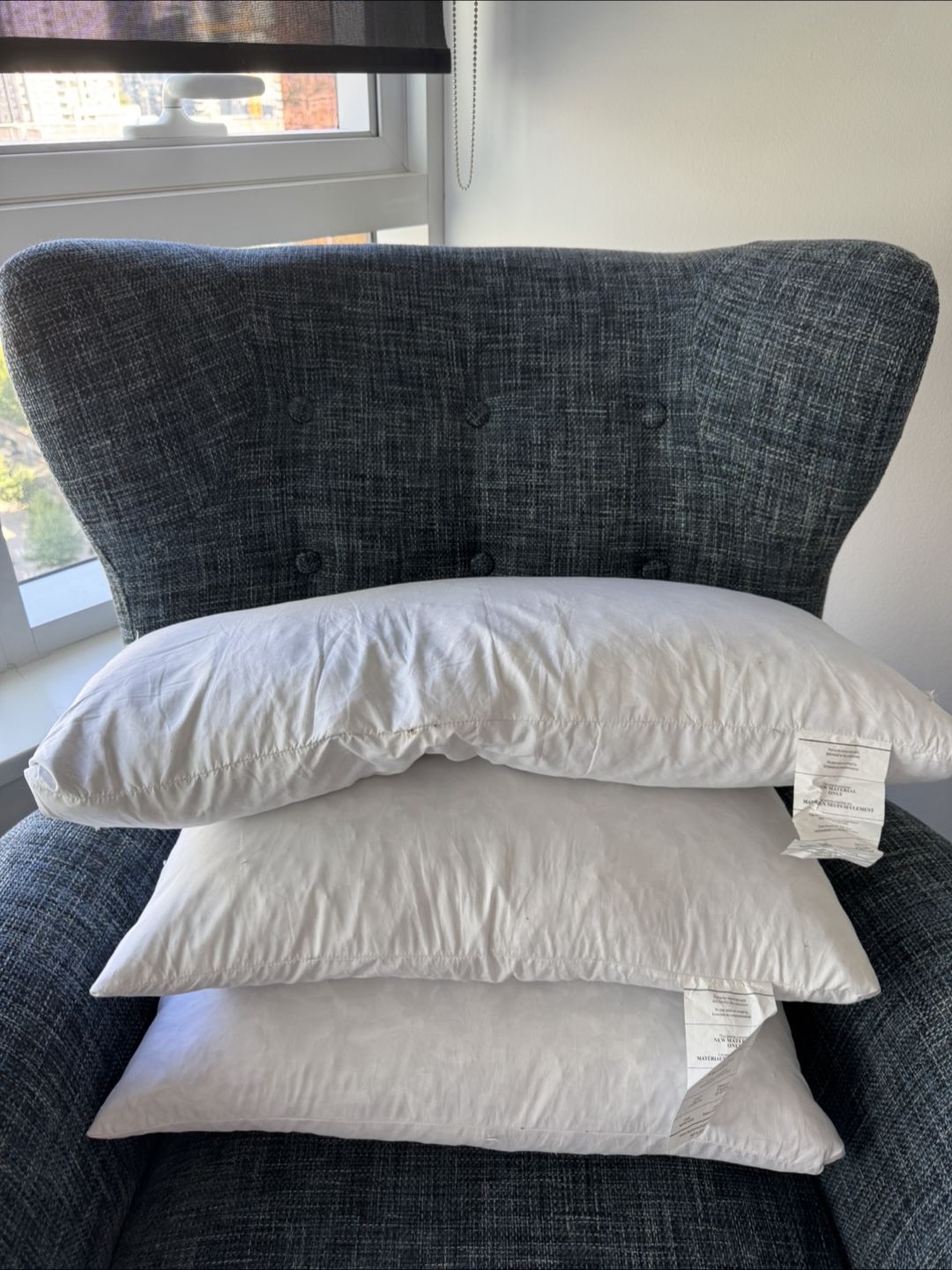 New White Cushions - Set of 3