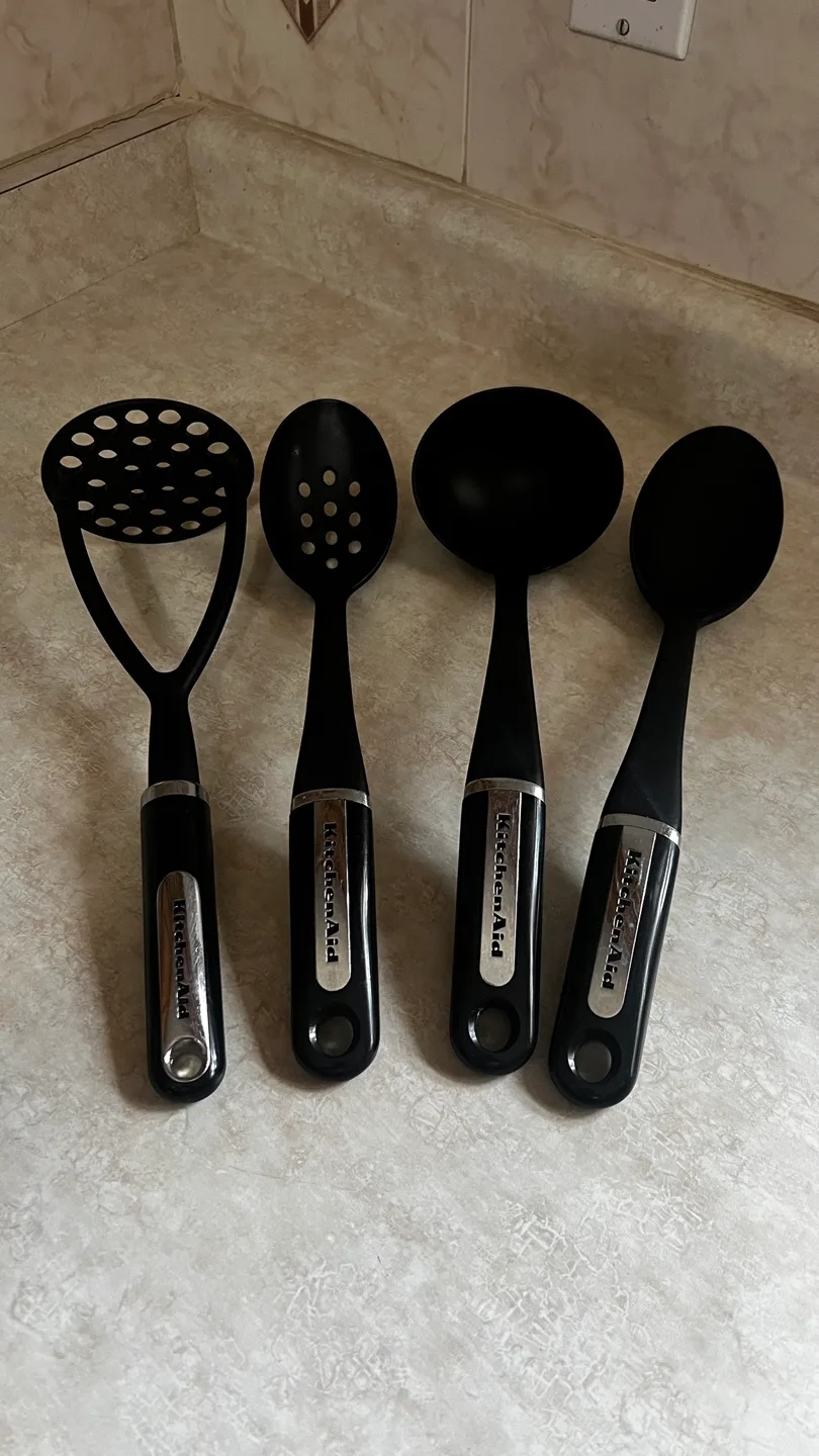 KitchenAid Black Kitchen Utensil Set thumbnail